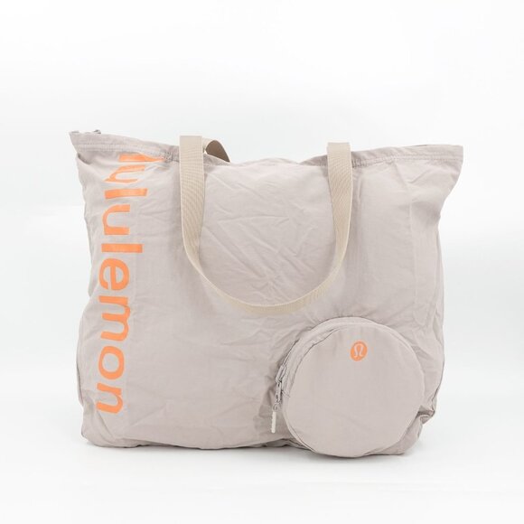 Lululemon Packable Large Tote 30L Raw Linen Beige OS - Picture 2 of 16